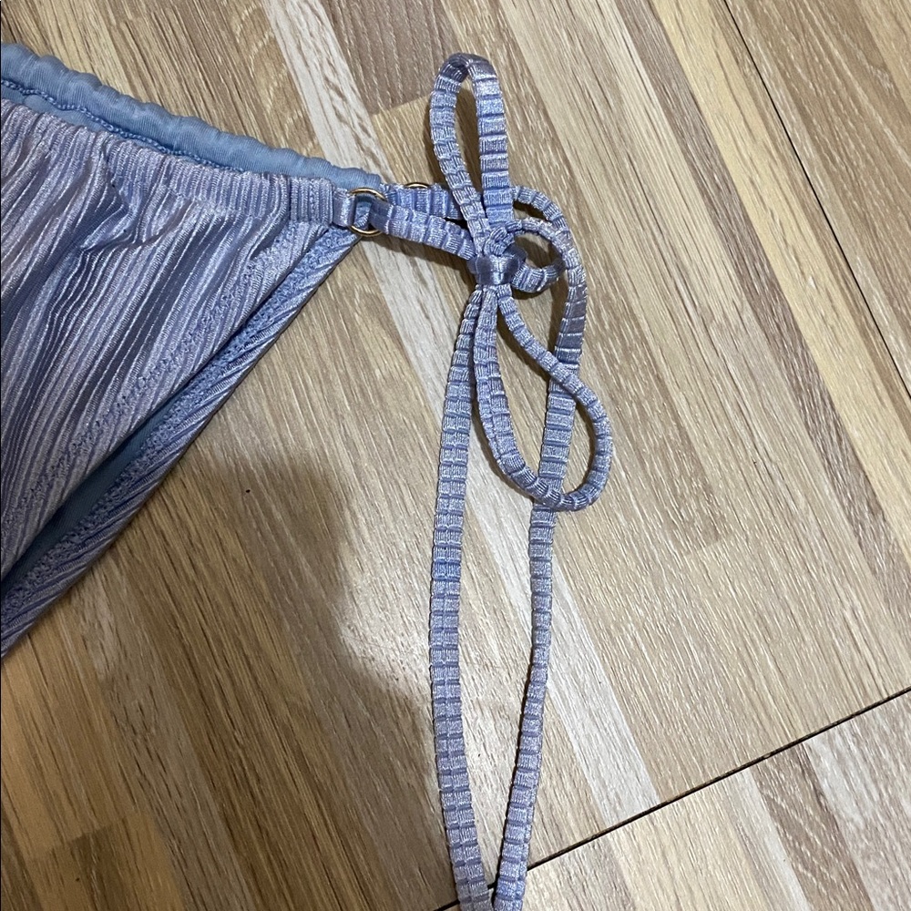 NWOT AERIE Shiny Rib CHEEKIEST bikini bottom size women’s medium - Picture 5 of 8